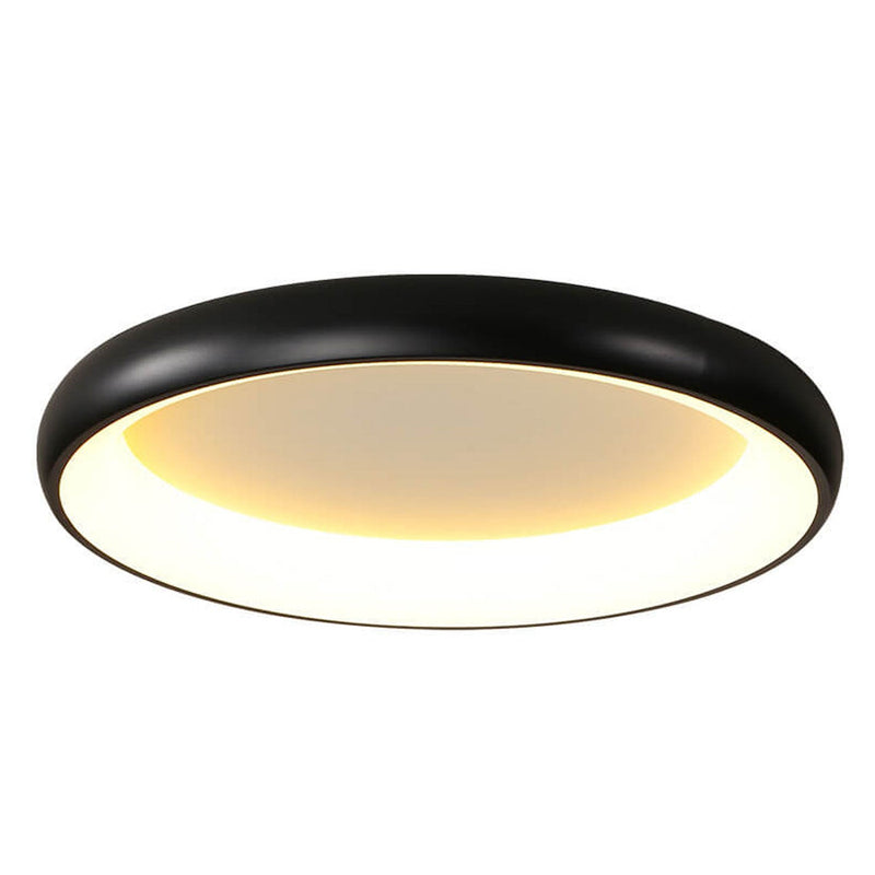 Modern Minimalist Round Aluminum Acrylic LED Flush Mount Ceiling Light