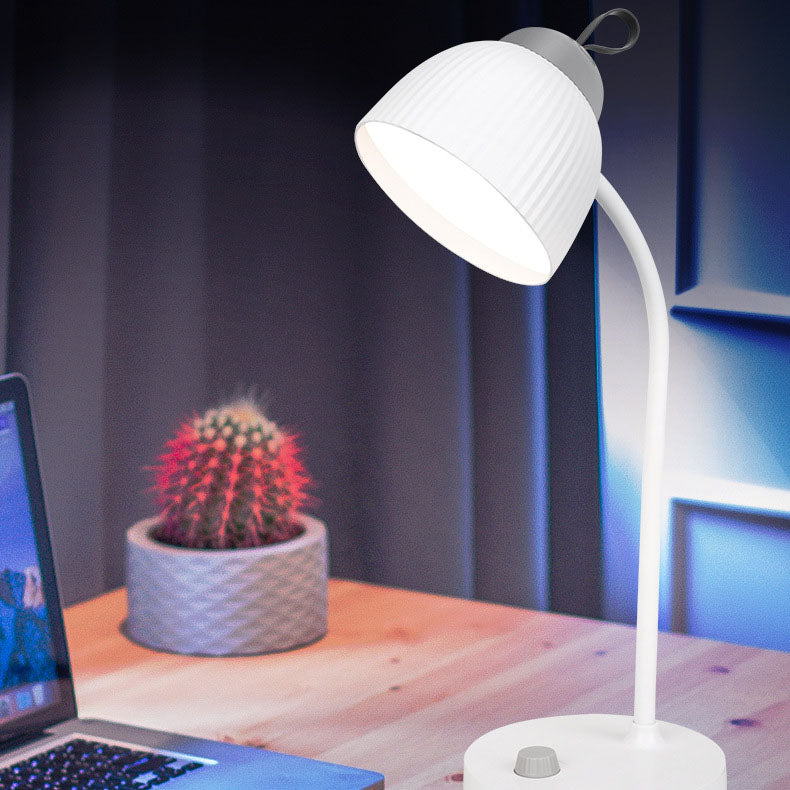 Lampe de table LED rechargeable par USB de protection oculaire de tuyau de couleur unie moderne 