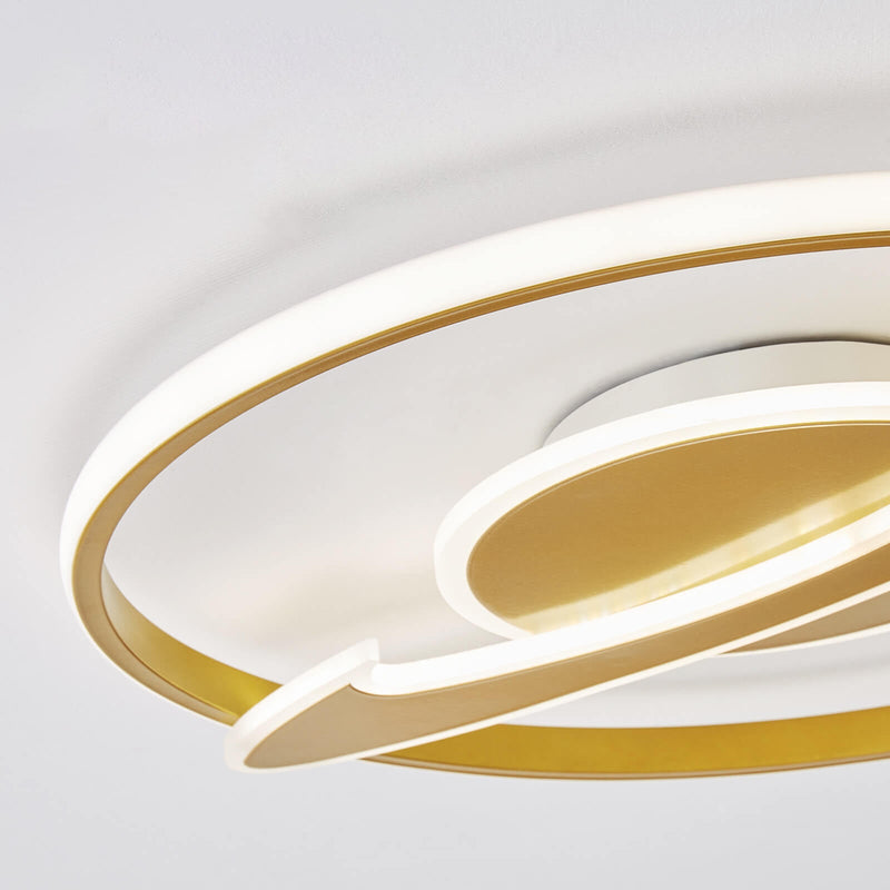 Modern Luxury Gold Satellite Round Design LED Flush Mount Ceiling Light