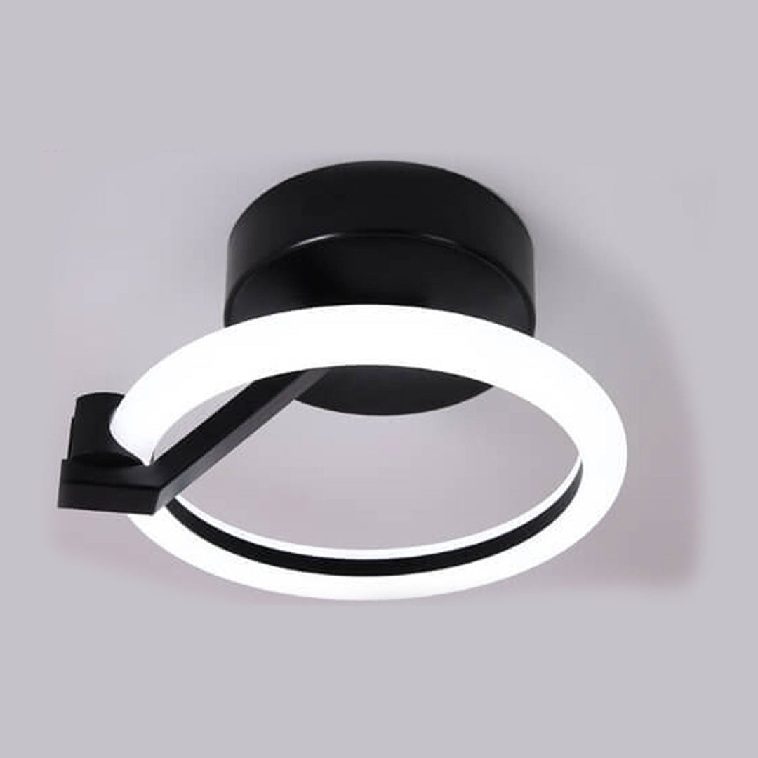 Moderne Licht Luxus Quadratische Runde Acryl LED Semi-Flush Mount Deckenleuchte 