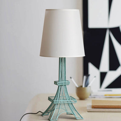 Modern Creative Eiffel Tower Fabric 1-Light Table Lamp