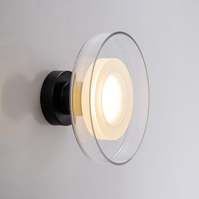 Nordic Vintage Runde Hardware Glas LED Wandleuchte Lampe 