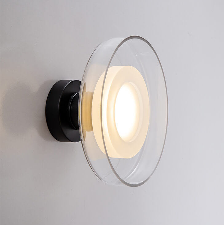 مصباح حائط LED زجاجي دائري بتصميم قديم من الشمال 