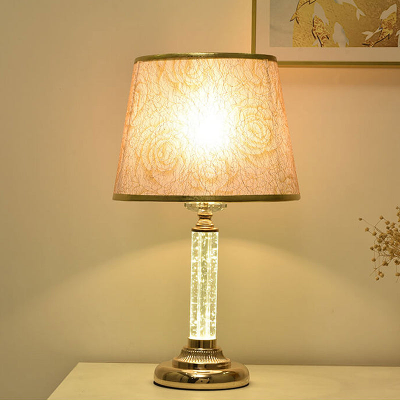 Lampe de Table 1 Lumière à Télécommande Réglable en Luminosité Cristal Européen 