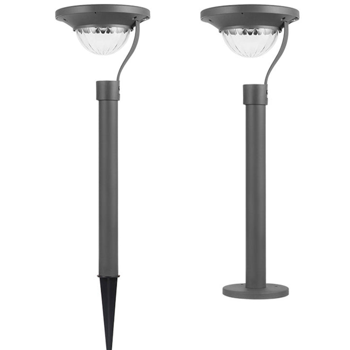 Luz de jardín solar LED impermeable de uso dual moderna de piso a techo para exteriores 