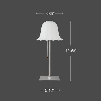 European Minimalist Retro Pleated Aluminum USB LED Table Lamp