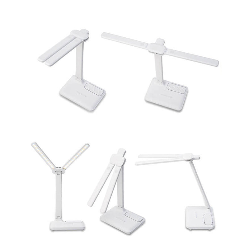 Lampe de Table LED à Double Tête Créative avec Protection des Yeux et Angle Réglable 