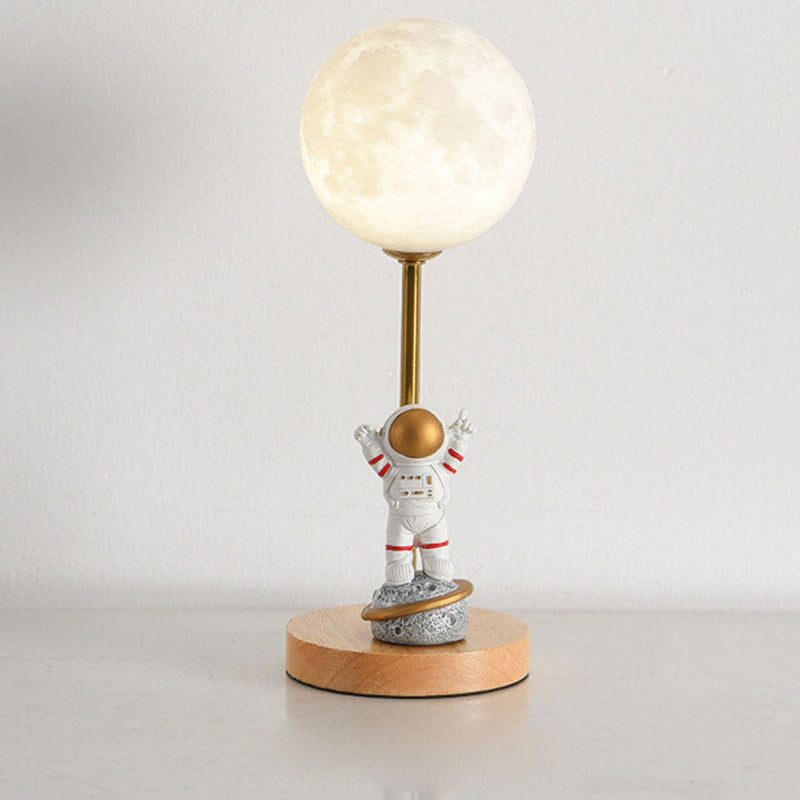 Nordic Creative 3D Printed Moon 1-Licht dekorative Tischlampe