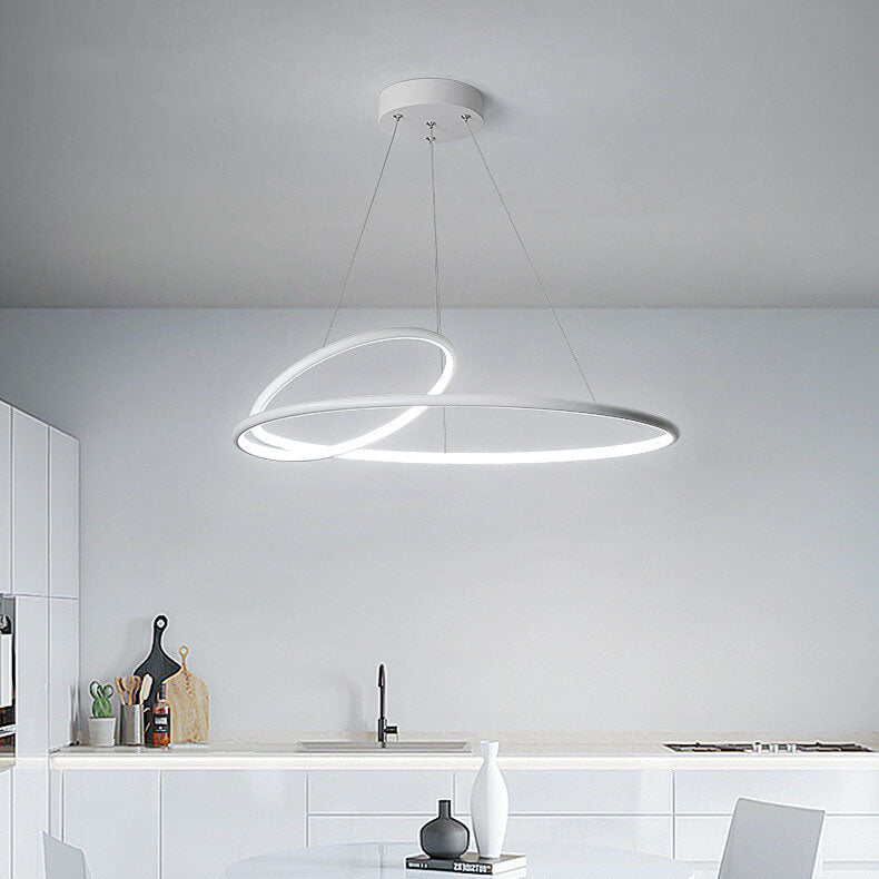 Modern Minimalist Round Iron LED Chandelier