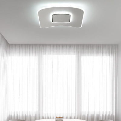 Modern Minimalist Square Round Ultra-Thin LED Flush Mount Ceiling Light