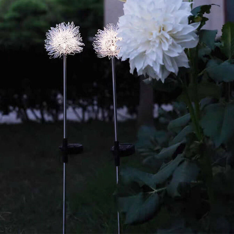 Solar-Löwenzahn-Aluminiumdraht-Kugel-Licht-LED im Freien wasserdichtes leuchtendes Garten-Einsatz-Boden-Landschaftslicht 