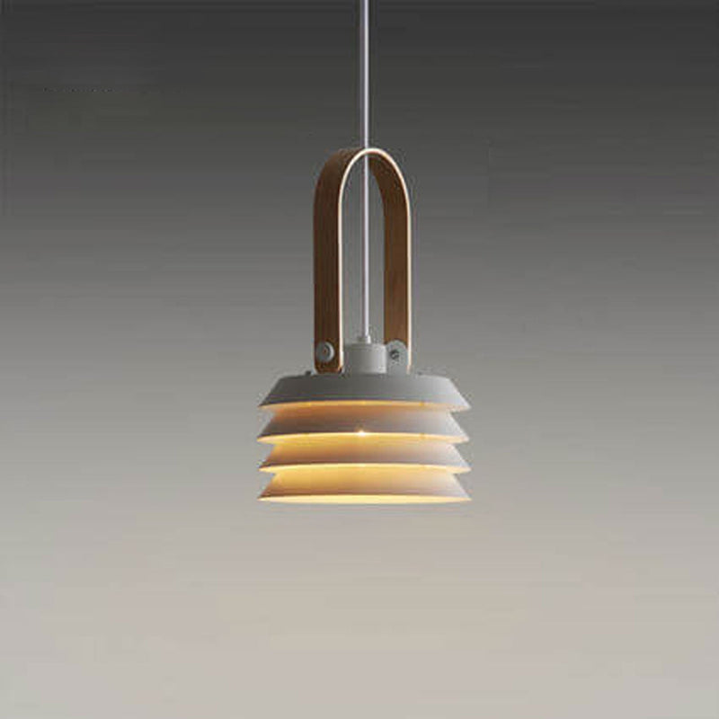 Minimalist Japanese Portable Lantern Design 1-Light Pendant Light