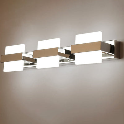 Modern Acrylic Square Combination Design LED Mirror Front Light Wall Sconce Lamp