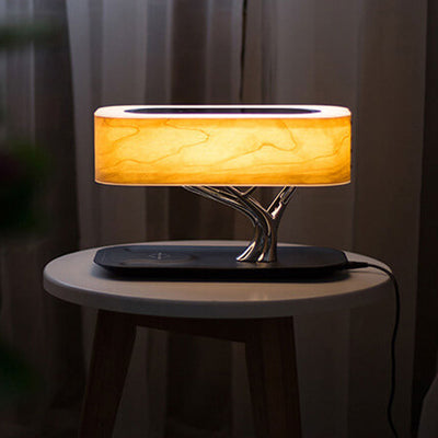 Modern Tree Multi-Function Music Night Light Audio Touch Switch Desk Lamp