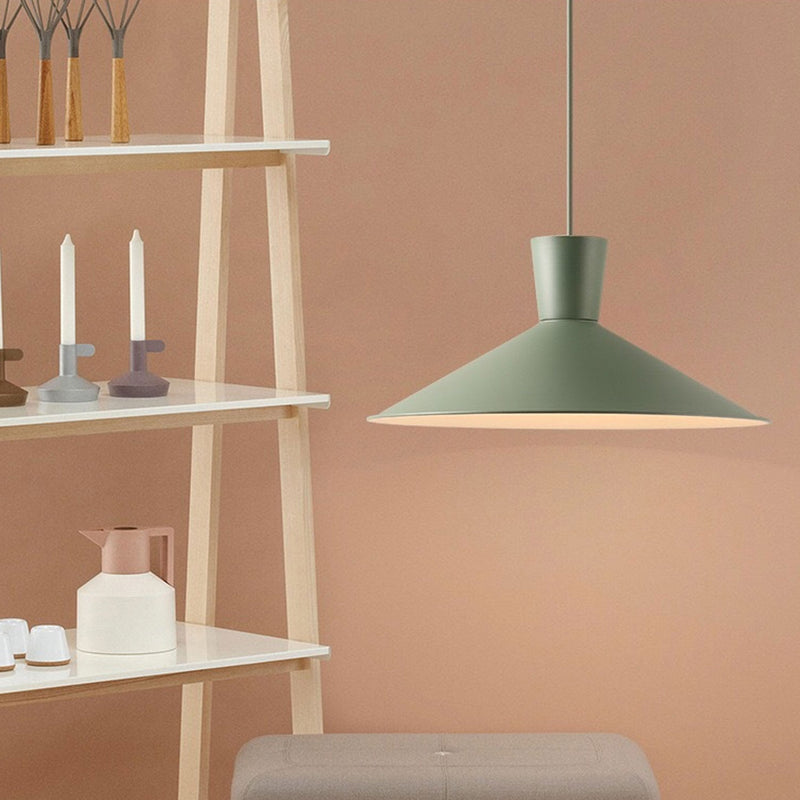 Nordic Macaron Color Solid Color Minimalist 1-Light Pendant Light