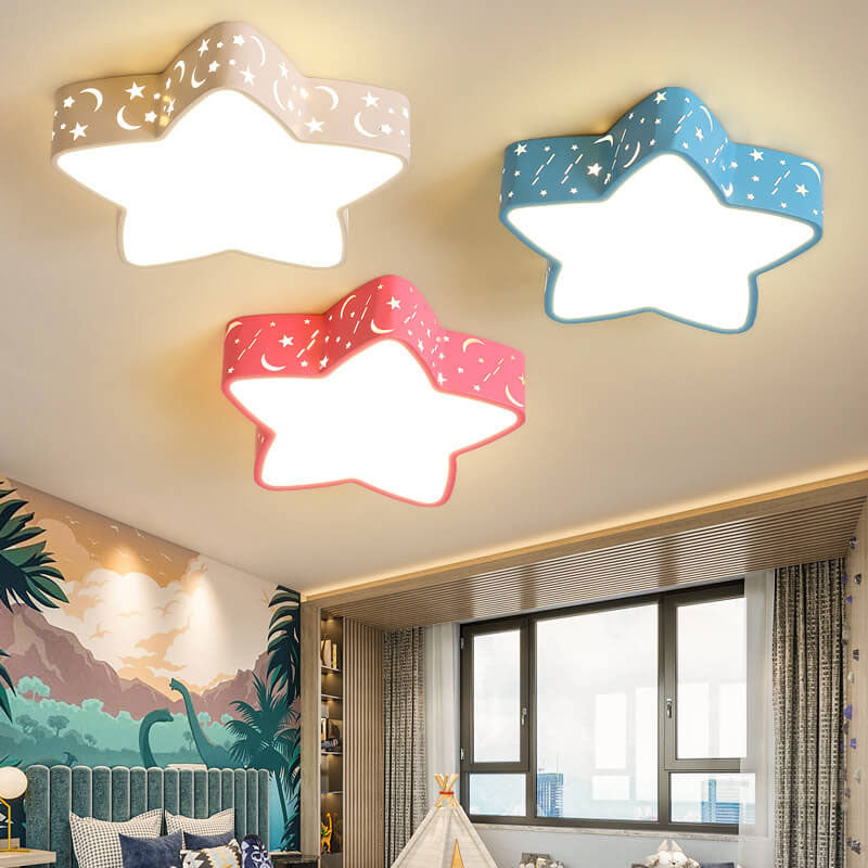 Cartoon Creative Star Shape LED Unterputz-Deckenleuchte 