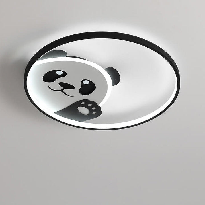 Plafonnier LED rond mignon en forme de panda 
