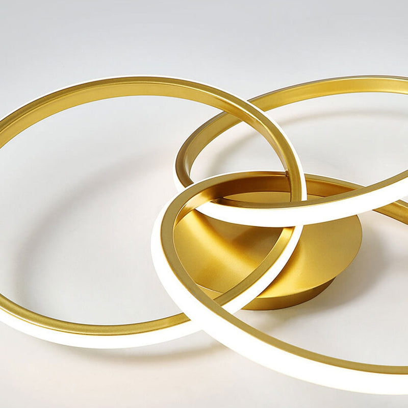 Nordic Light Luxus Ring Gestaffeltes Überlappungsdesign LED-Deckenleuchte 