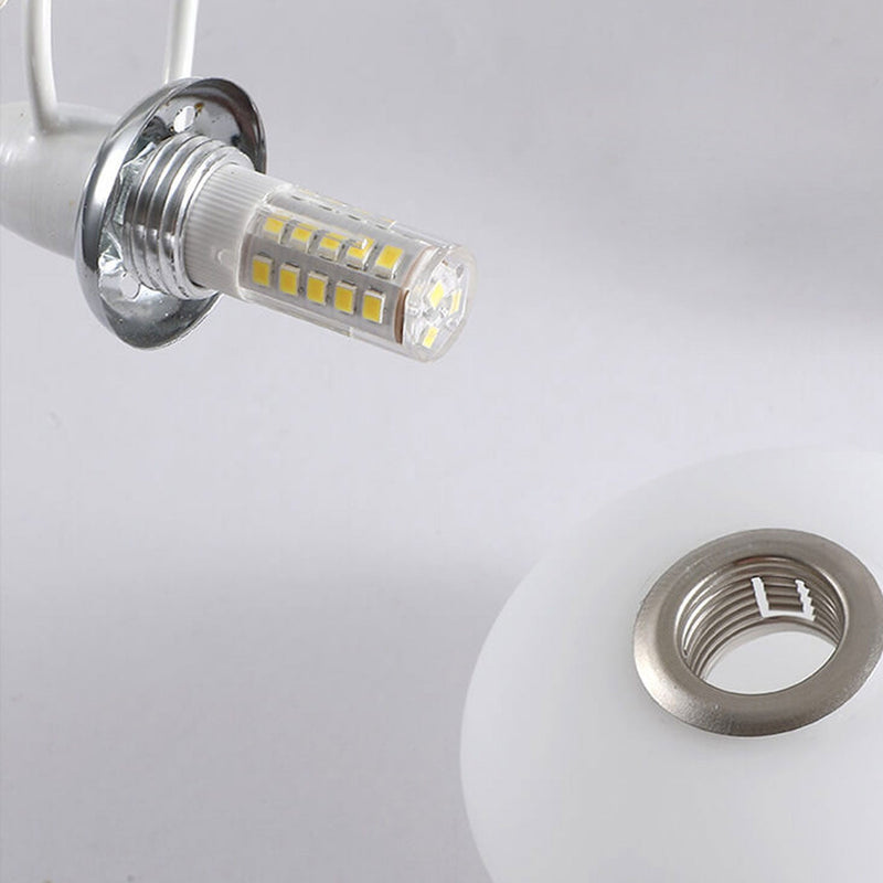Modern Glass Creative Headphone Design 2-Light Wall Sconce Lamp