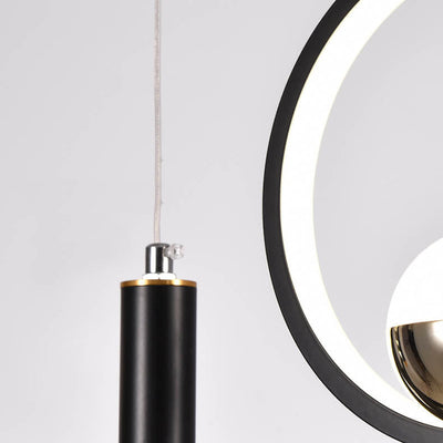 Modern Minimalist Creative Circle Line Combination Design LED Island Light Chandelier