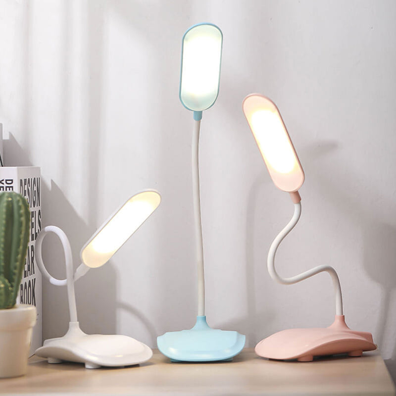 Lampe de bureau tactile LED rechargeable colorée et pliable créative 