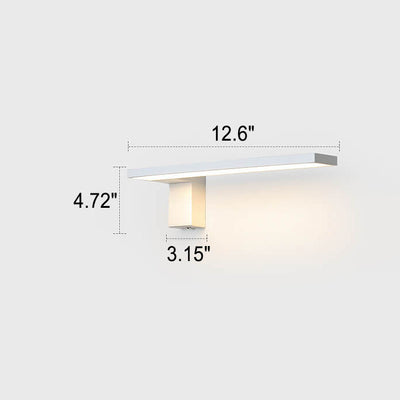 Moderne, minimalistische, einfarbige LED-Wandleuchte