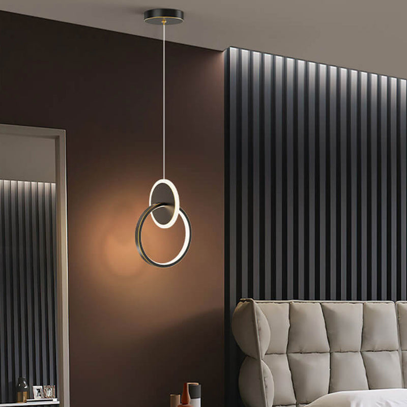 ضوء قلادة LED من النحاس بالكامل بتصميم حديث وبسيط 