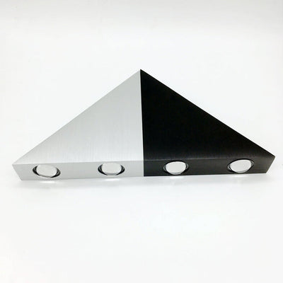 Modern Creative Aluminum Acrylic Stereo Triangle Pyramid Design LED Wall Sconce Lamp