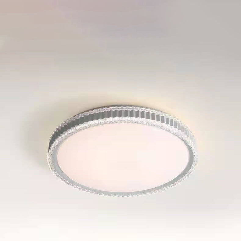Nordic Light Luxury Round Simple LED Flush Mount Light