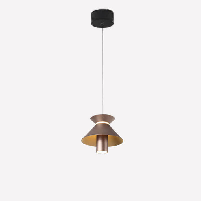 Moderne Minimalistische Einfarbige Aluminium LED Insel Licht Kronleuchter 