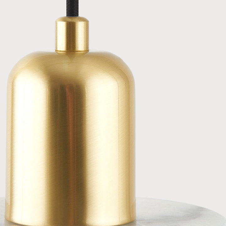 Suspension Luminaire en Métal et Marbre de Luxe Moderne à 1 Lumière 