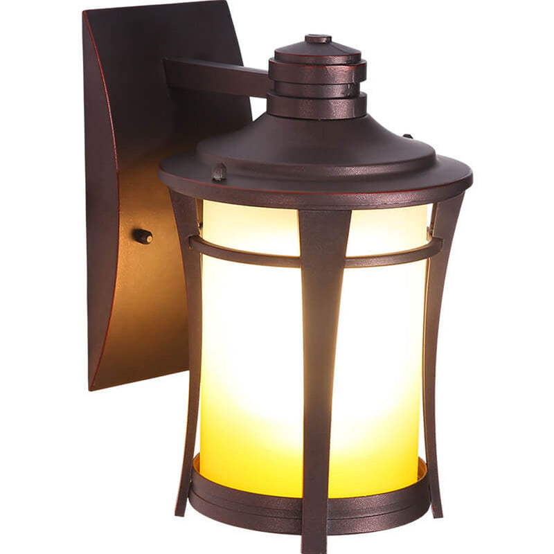 European Industrial Wrought Iron Outdoor Waterproof 1-Light Wall Sconce Lamp