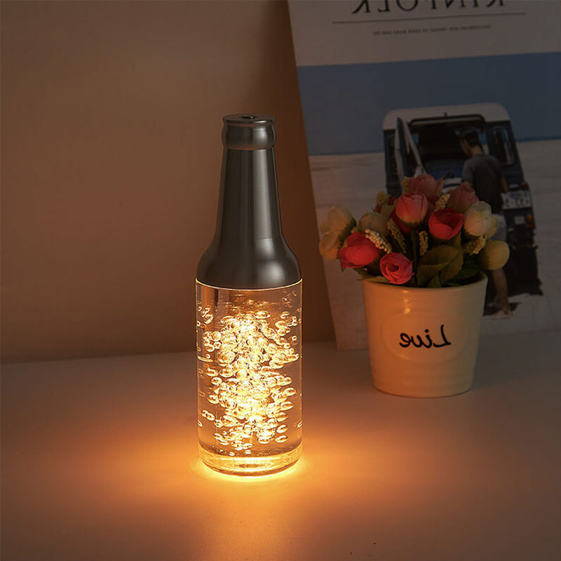 Lampe de table LED décorative tactile rechargeable Creative Luminous Wine Bottle 
