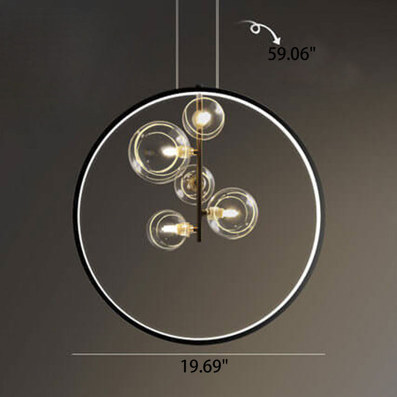 Nordic Simple Iron Art 1/3/5-Light Bubble Chandelier