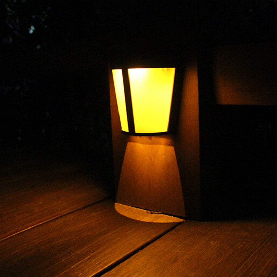 Europäische Solar 6 LED Außenbereich Patio Zaun Wandleuchte 