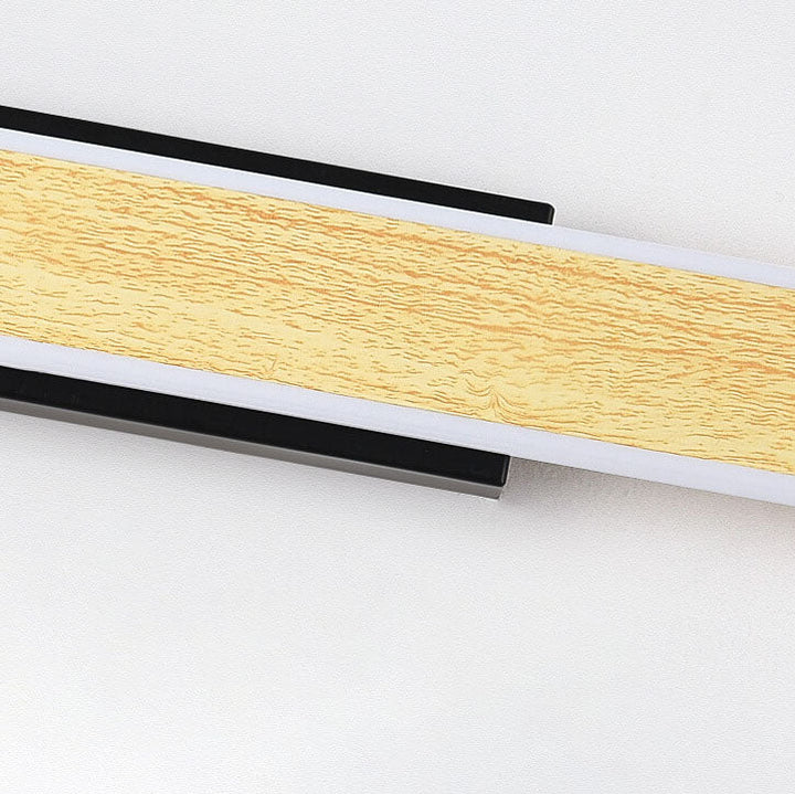 Skandinavische moderne minimalistische Holz-LED-Waschtischleuchte Wandleuchte 