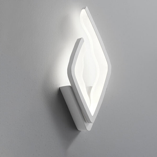 Applique Murale LED Design Flamme Créative en Acrylique Moderne 