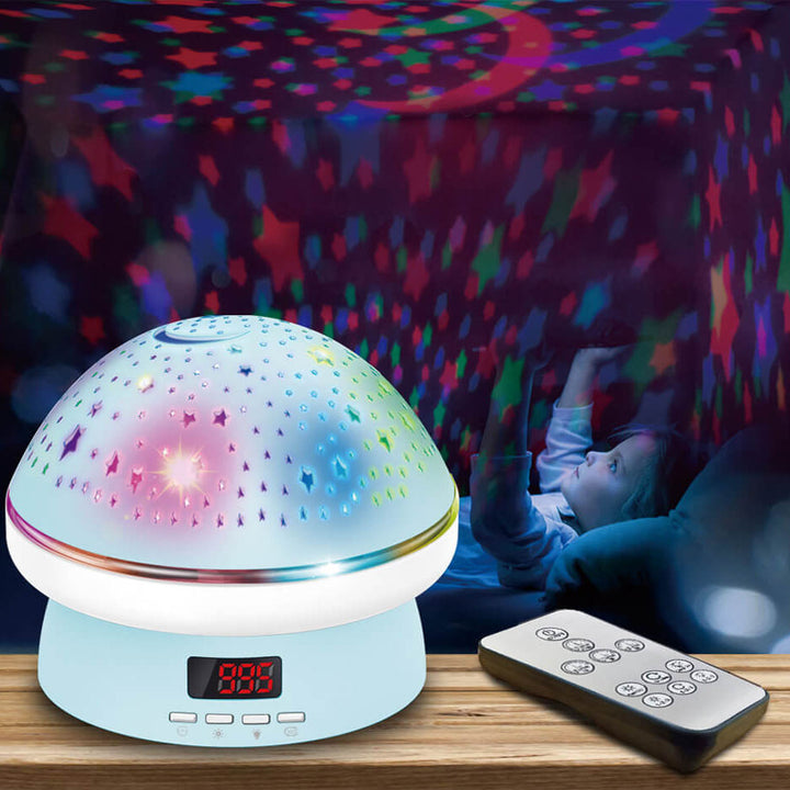 Moderna Creativa Estrella de Champiñón Luz de Proyección ABS Luz Nocturna 