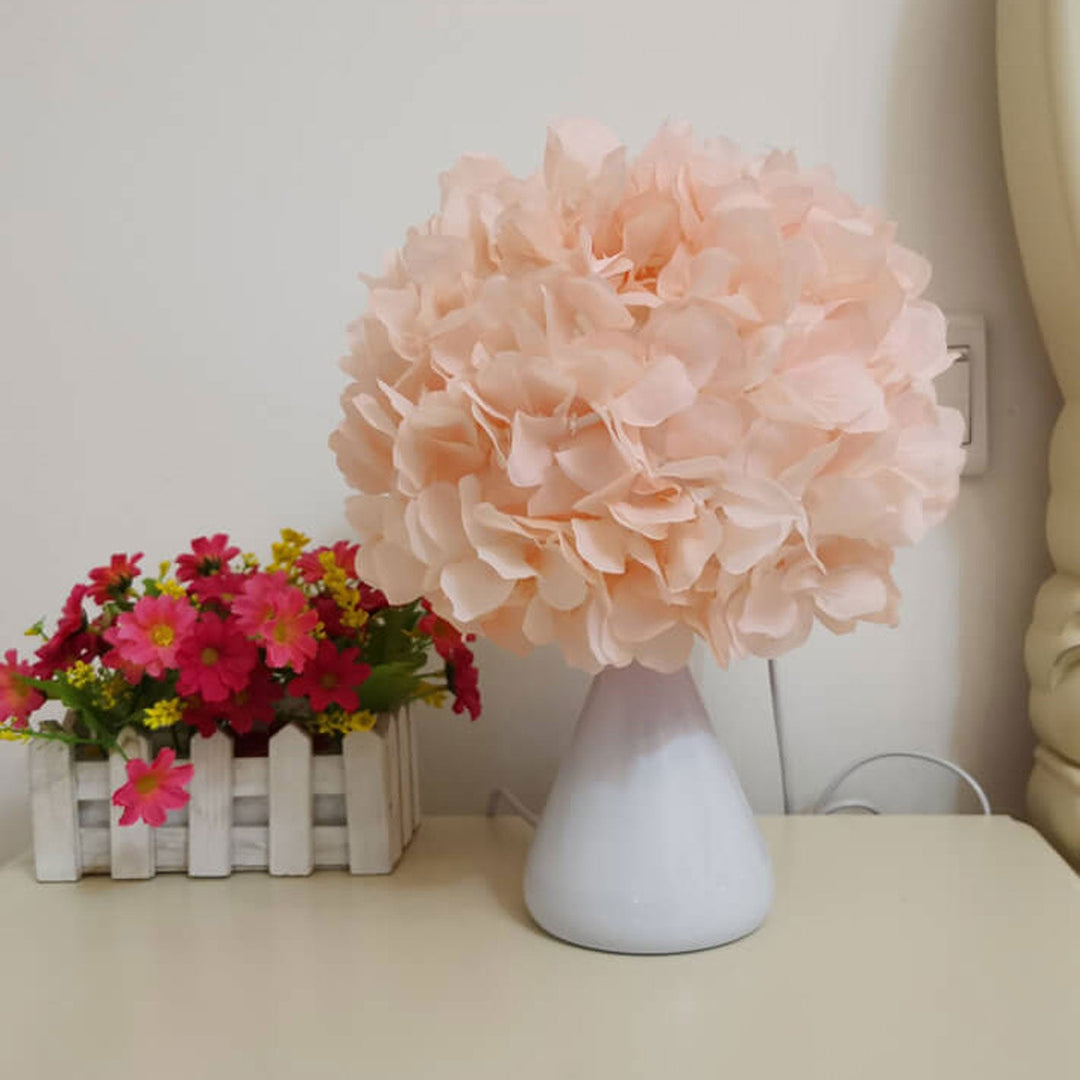 Simulation de tissu Gourd Flower Bouquet Design Lampe de table à 1 lumière 