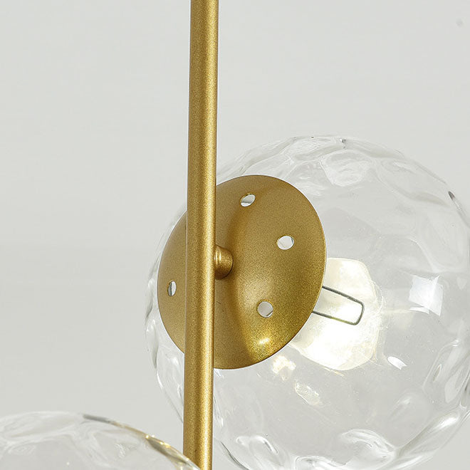 Nordic Minimalist Glass Ball Branch 2-Light Chandelier