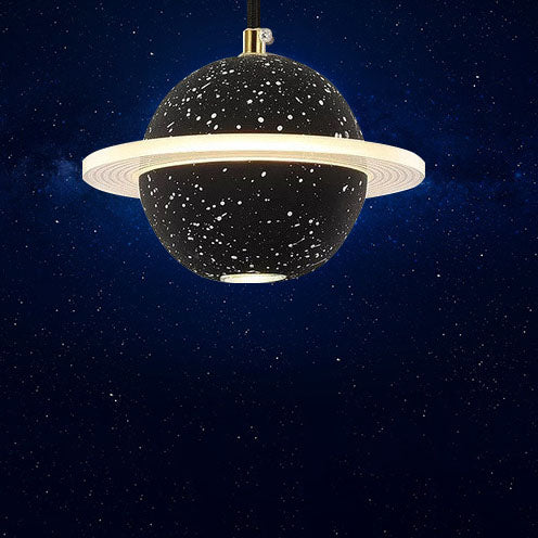 ضوء قلادة LED أكريليك أسمنت كوكب إبداعي معاصر لغرفة النوم 