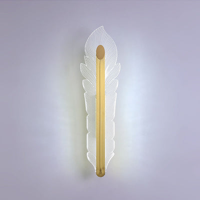 Applique murale LED de luxe en acrylique avec queue de phénix, lumière nordique 