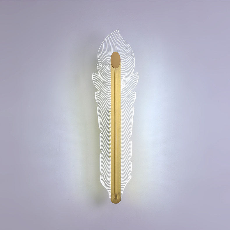 Applique murale LED de luxe en acrylique avec queue de phénix, lumière nordique 