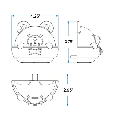 Cartoon ABS Creative Bear LED Night Light Wall Sconce Lamp