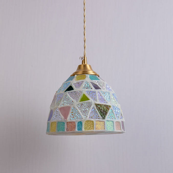 Nordic Vintage Colorful Shell 1-Licht Pendelleuchte 