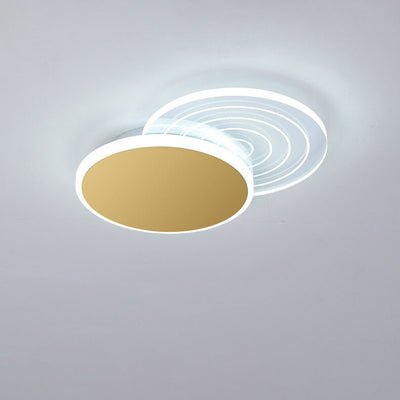 تصميم بسيط هندسي متداخل مبتكر لمصباح LED مثبت على السقف 