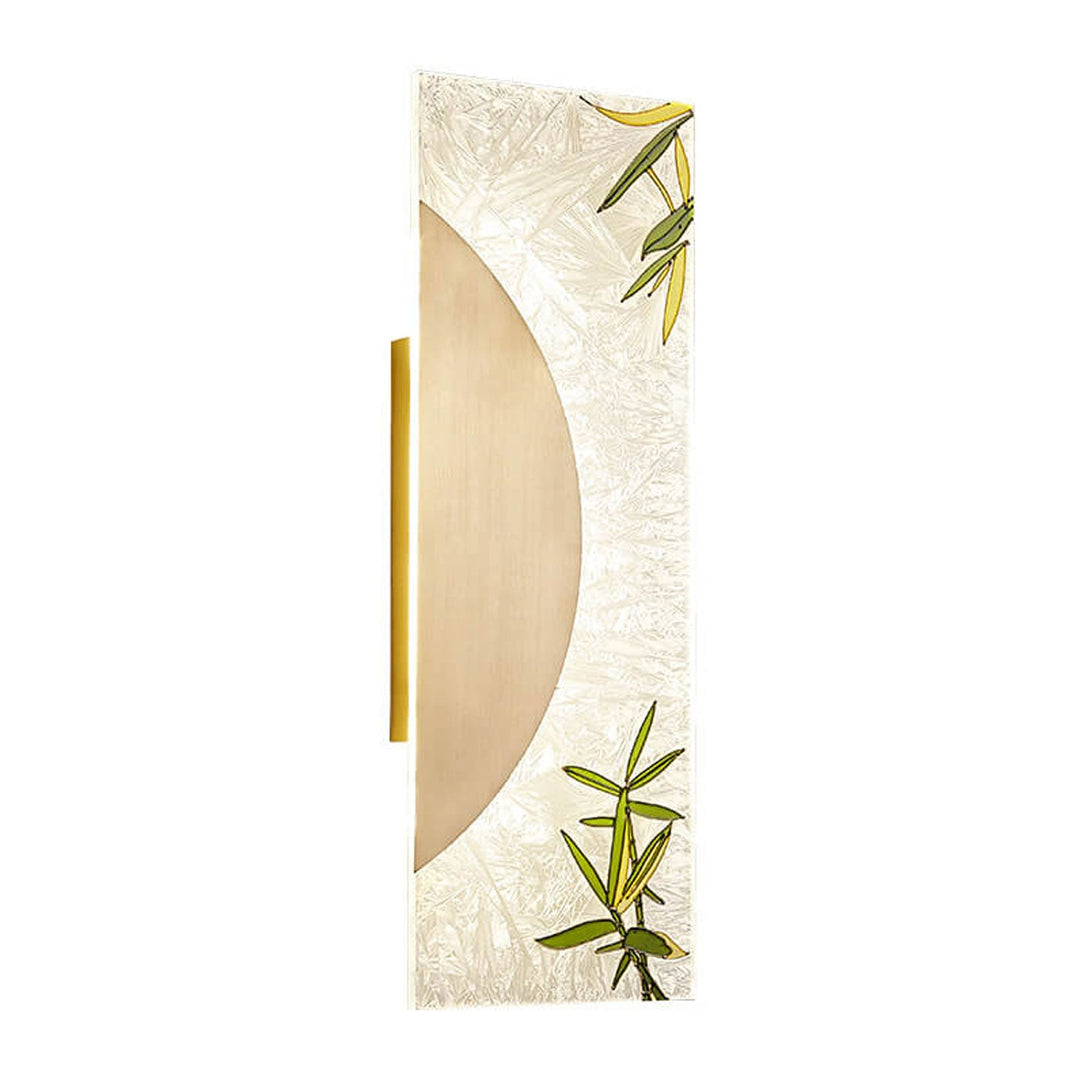 Nouveau style chinois applique murale LED design ultra-mince en cuivre complet 
