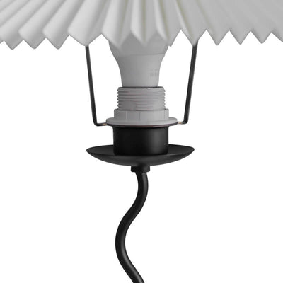 Vintage Danish Pleated Umbrella Bend Base 1-Light Table Lamp