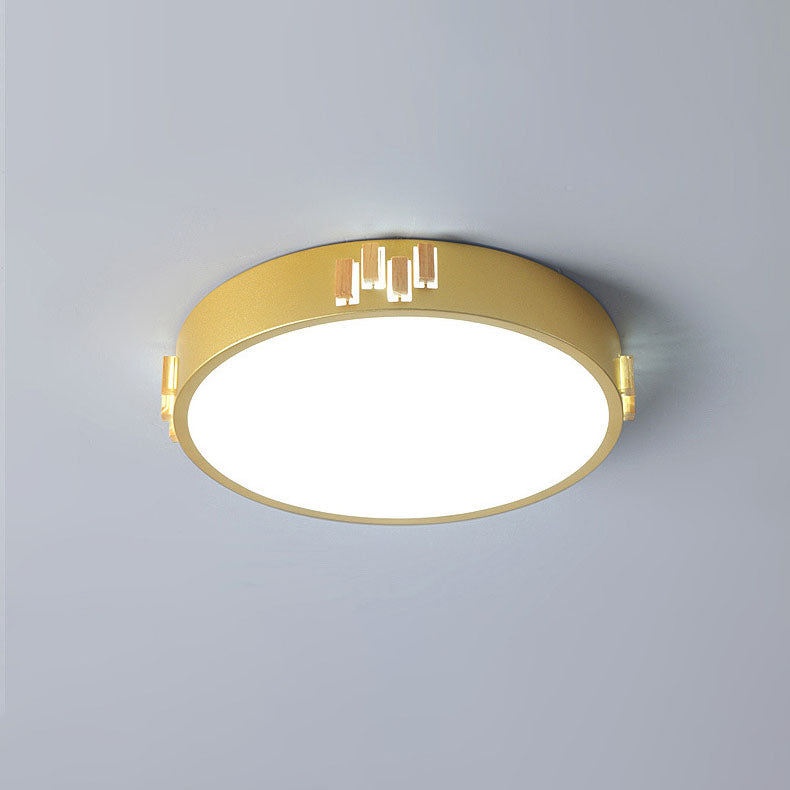Plafón de techo LED redondo de hierro hueco de estilo moderno y sencillo para sala de estar 