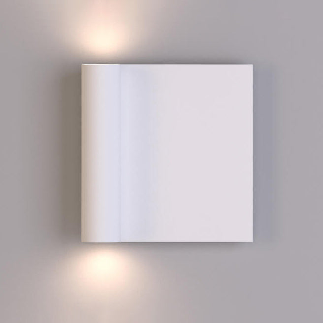 Modern Minimalist Square Up and Down Illuminated LED Wall Sconce Lamp